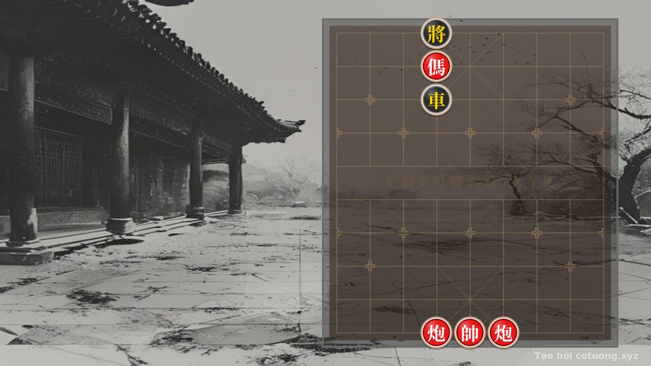 Thế cờ: Black stands before 'Chariot Attacks the General' - Defensive Tactics in the 45c6 Position — Cờ Tướng Online