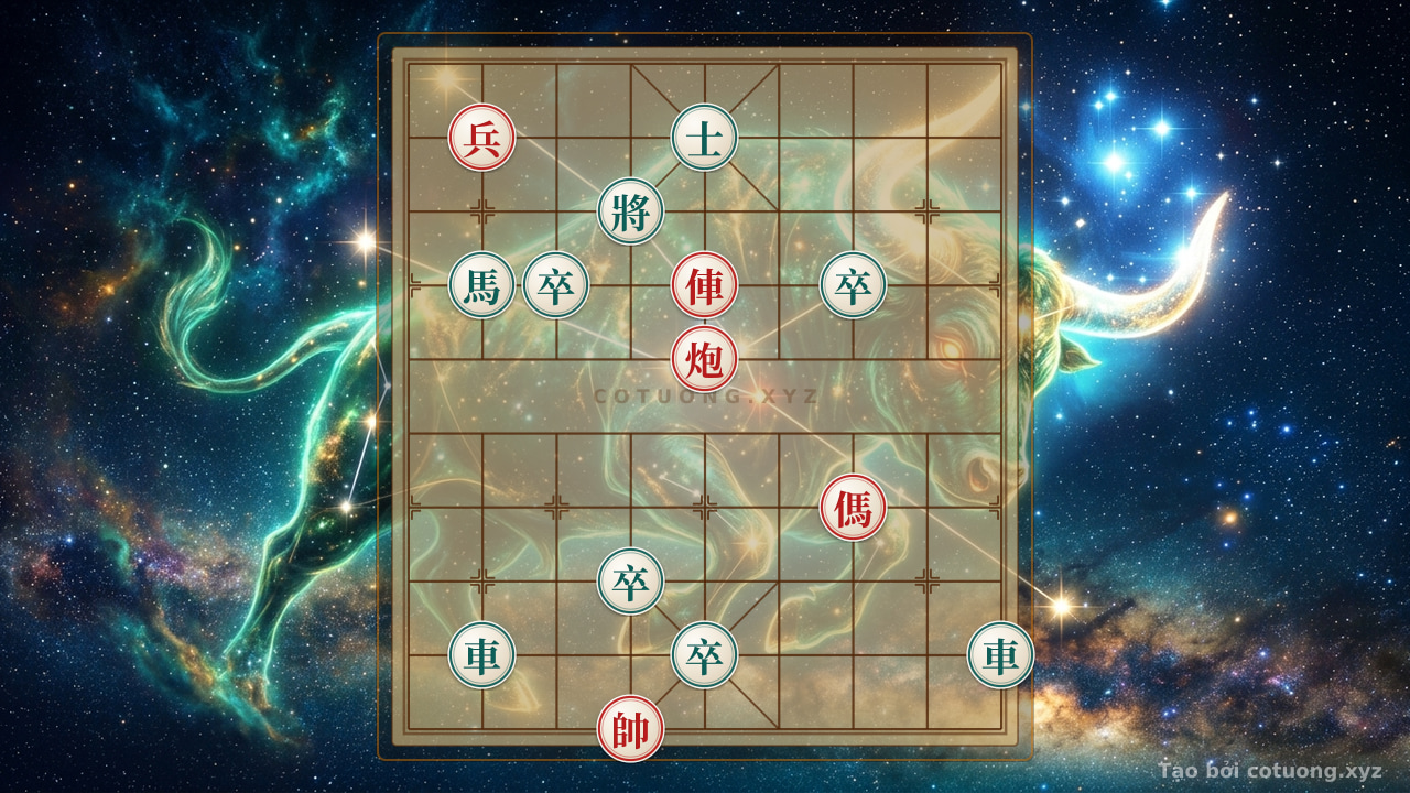 Thế cờ: The High-Level Defensive Formation: Counterattack After the Red Pawn's Charge on the 9th Rank — Cờ Tướng Online
