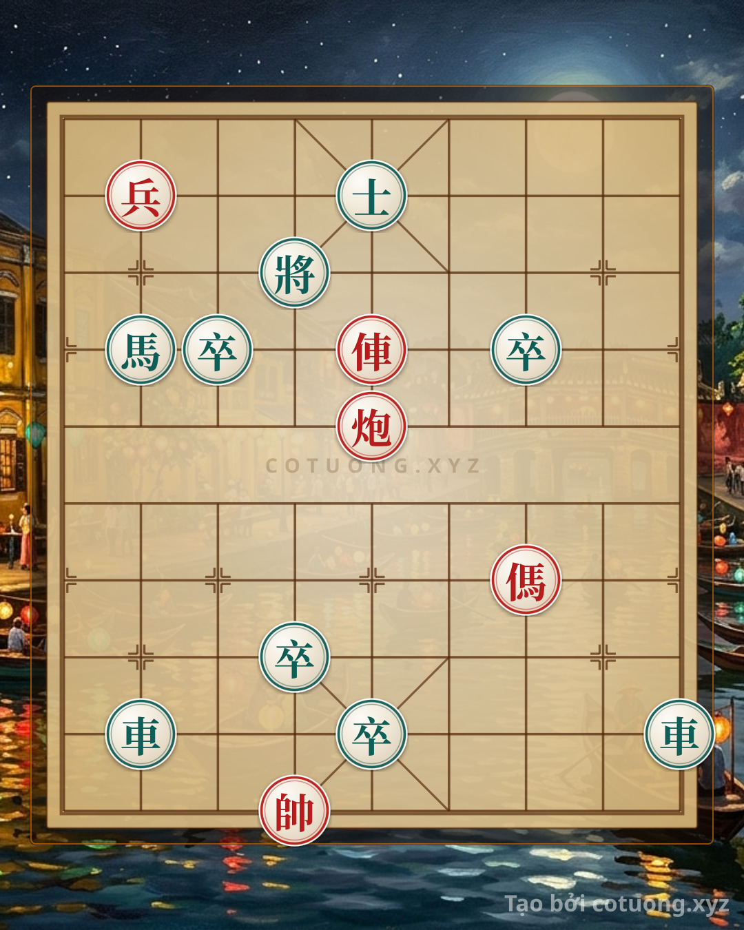 Thử Thách: Thế Cờ Tướng Phòng Thủ Đỉnh Cao: Phản Công Sau Lược Trận Chốt Đỏ Hàng 9 - Bạn có thể giải được?