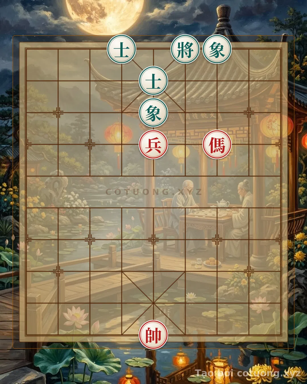 Thế cờ: The 'Red Horse Retreat' Strategy in the Black Advisor Formation - Uncovering Ancient Defensive Secrets — Cờ Tướng Online
