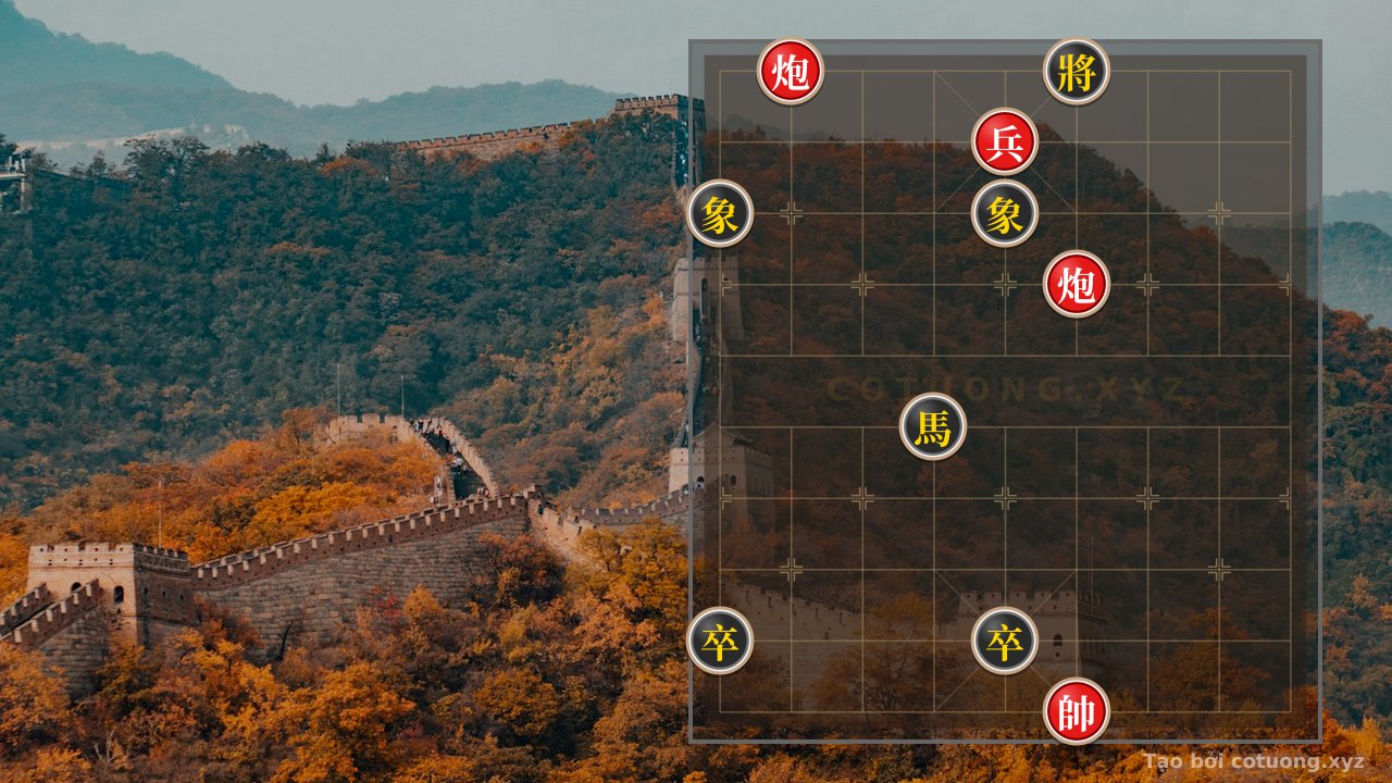 Thế cờ: Red Cannon on 8th File, 10th Rank: Patience and Mastery — Cờ Tướng Online