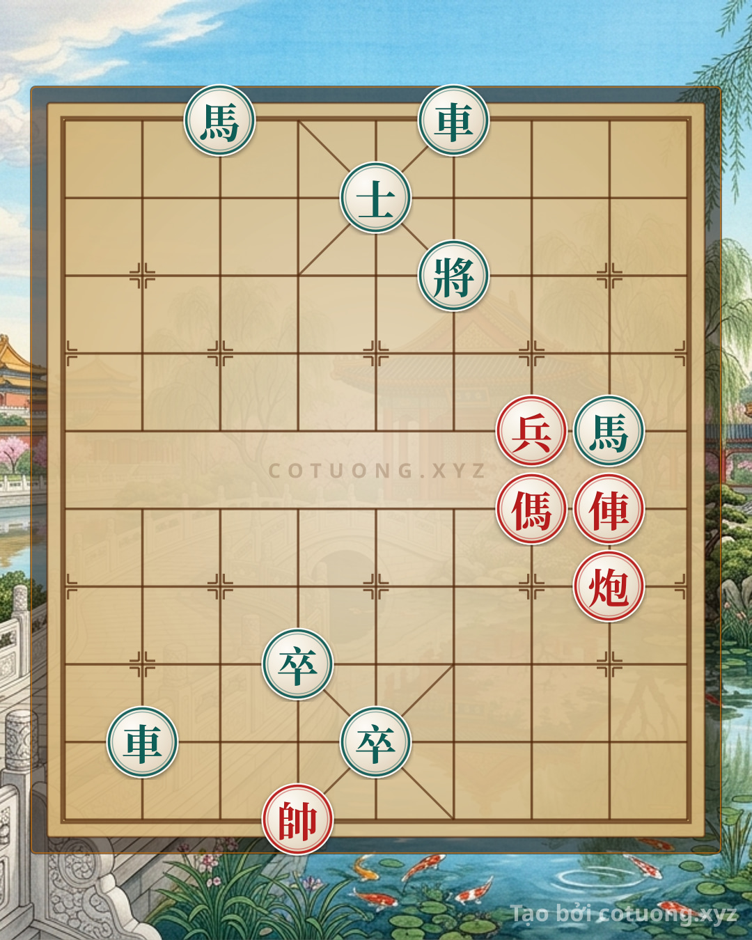 Challenge: Understanding Xiangqi Tactics: Black Double Horses Attacking Red Cannon - Can you solve it?