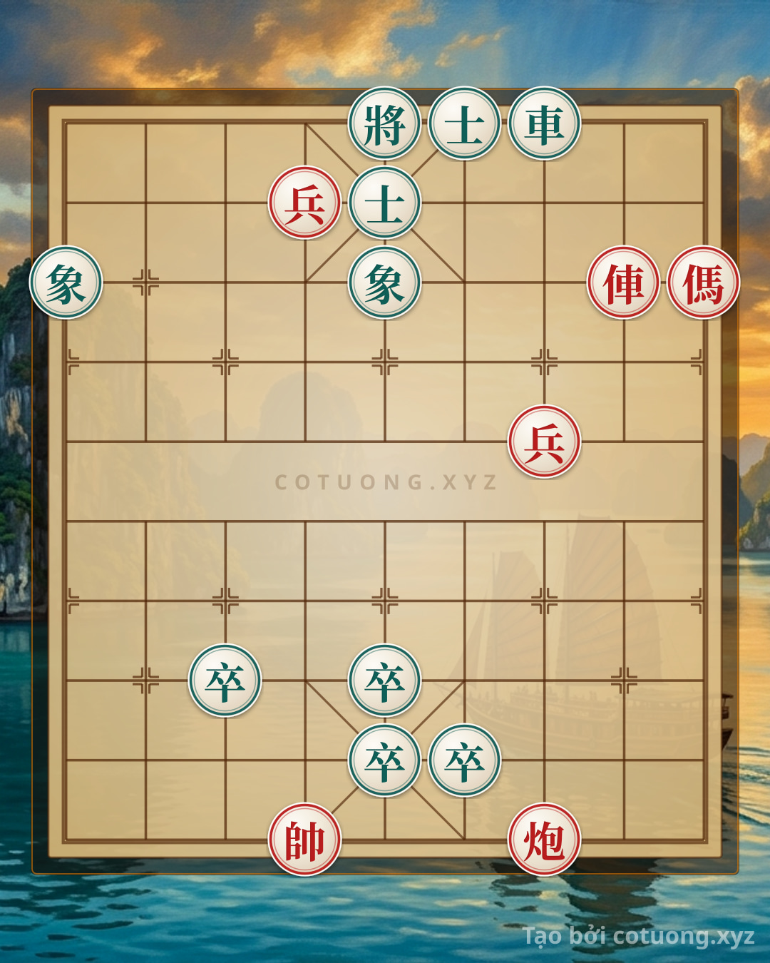 Challenge: Xiangqi: Red Cannon Hits Empty, Black Pawn Attacks - New and Unique Position - Can you solve it?