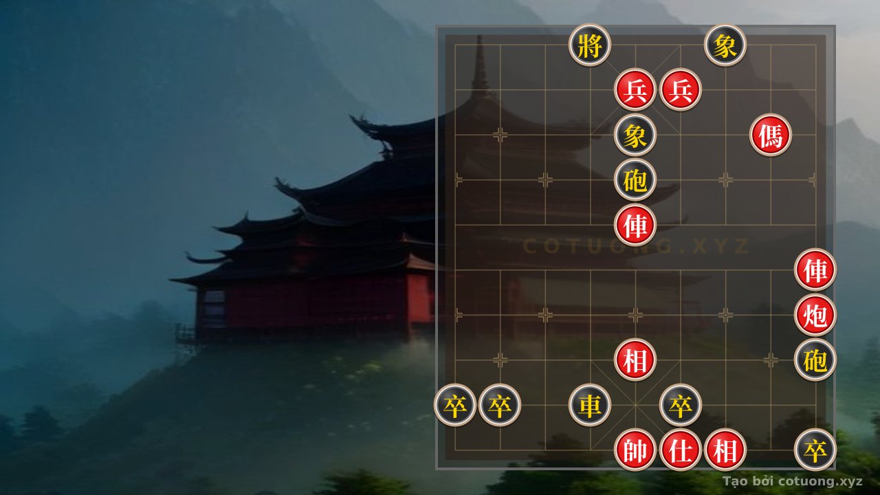 Thế cờ: Mystical General's Chess: Red's Island Assault, Black's Dilemma - Decoding Modern Xiangqi Mastery — Cờ Tướng Online