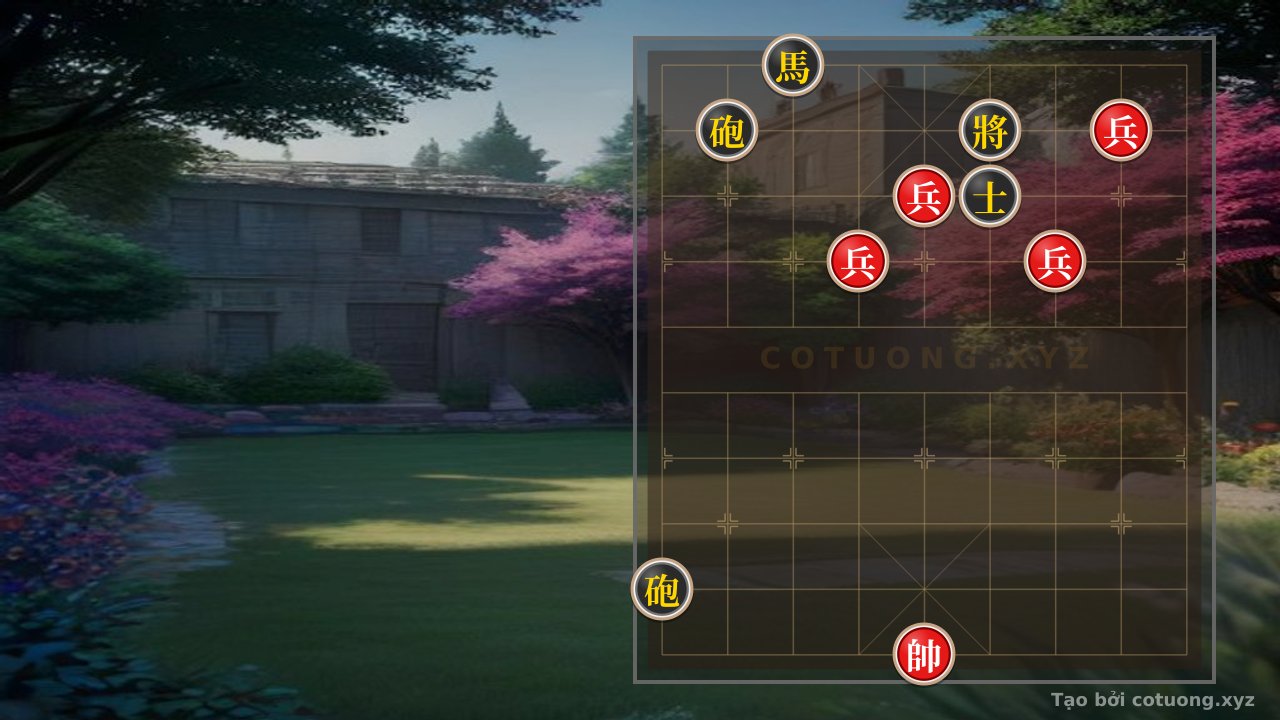 Thế cờ: Defensive Counterattack with the Trapped Black Cannon Formation - Xiangqi (Chinese Chess) 8/10 — Cờ Tướng Online