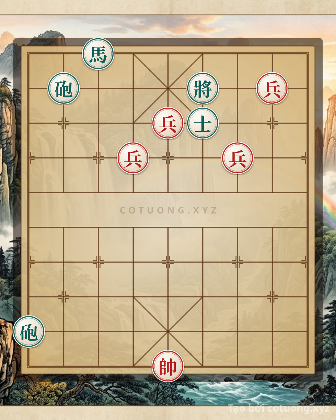 Challenge: Defensive Counterattack with the Trapped Black Cannon Formation - Xiangqi (Chinese Chess) 8/10 - Can you solve it?