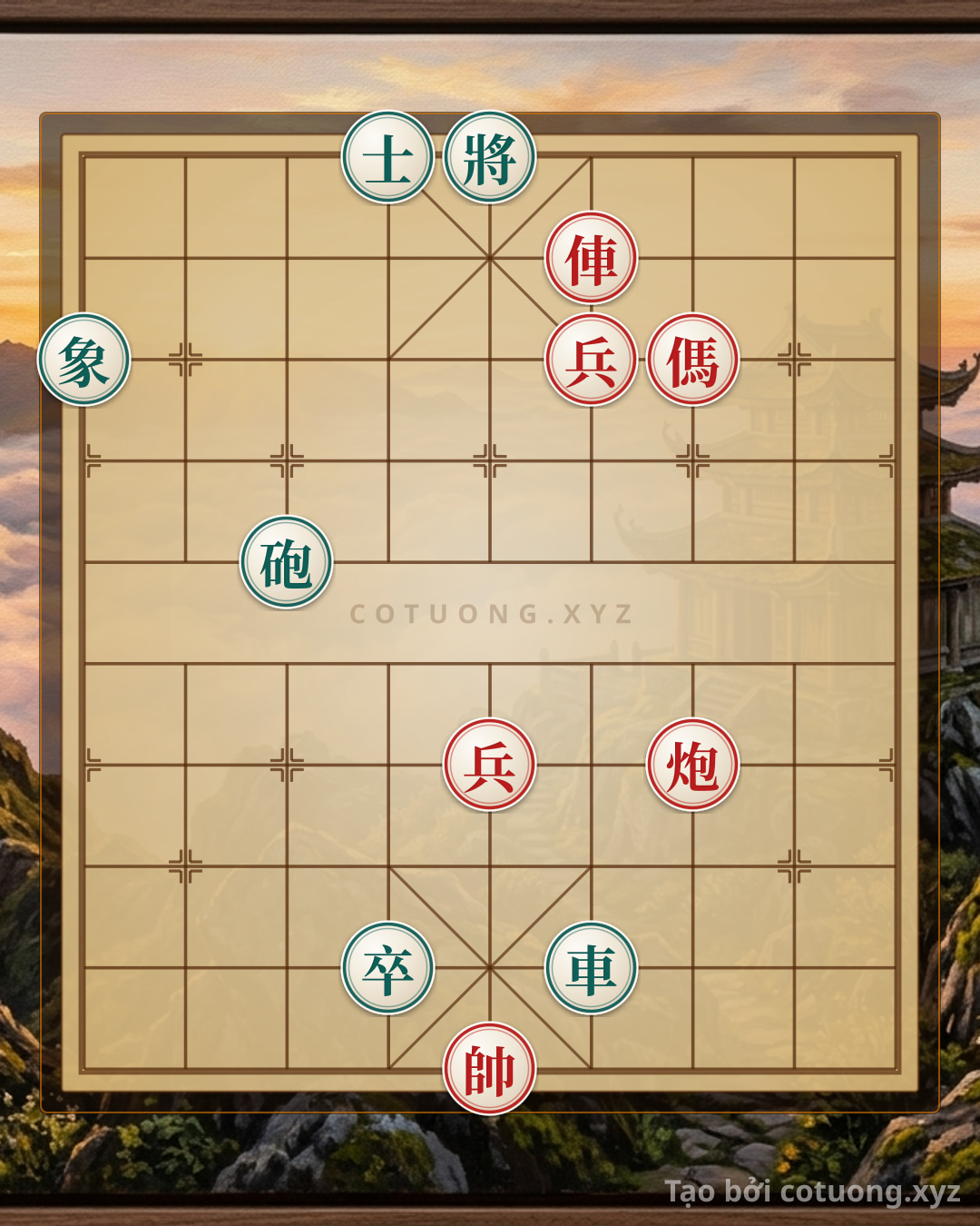 Thế cờ: Xiangqi (Chinese Chess) Strategy: Red Forces Black Advisor — Cờ Tướng Online
