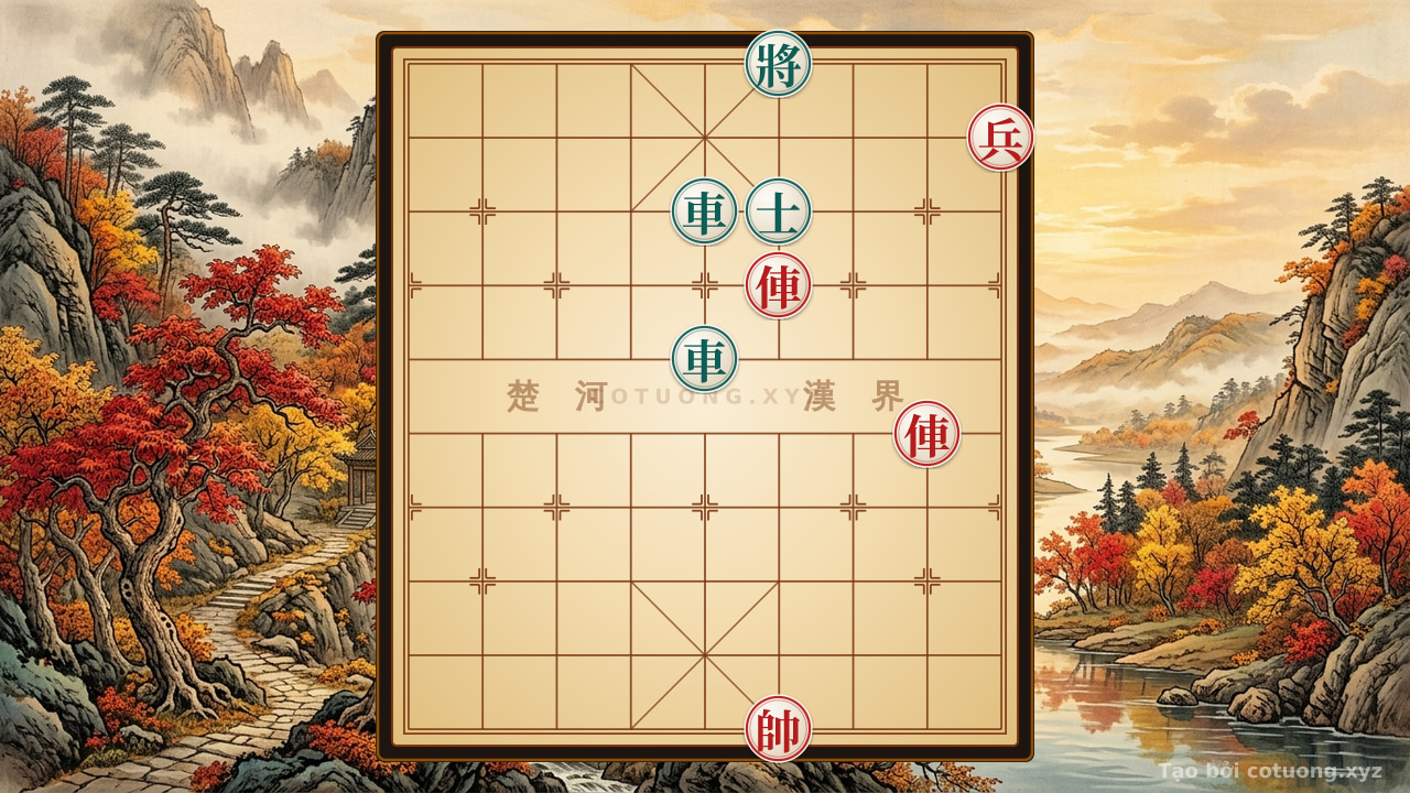 Thế cờ: Black General Under Heavy Attack: 