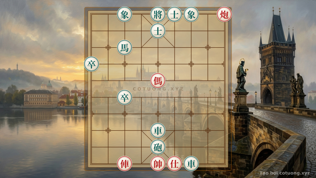 Thế cờ: Xiangqi Strategy on the Board: Red Advances, Black Retreats - Winning with 36 Moves — Cờ Tướng Online