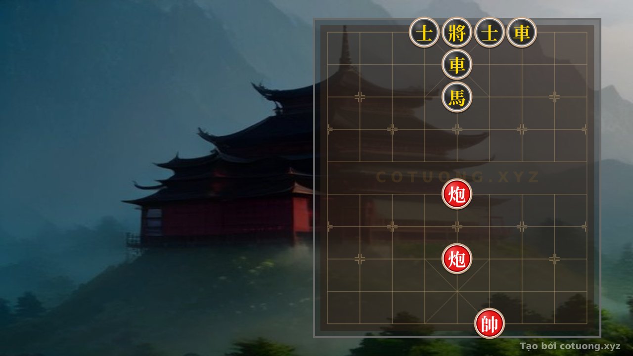 Thế cờ: Red Cannon Challenge: Black's Position Under Siege - Xiangqi 2/10 — Cờ Tướng Online