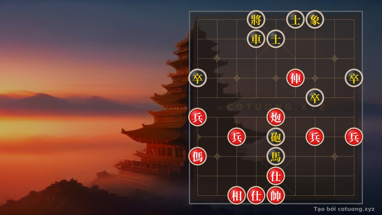 Thế cờ: Solo Battle on the Board: Red's Horse Crushes Black's Defense — Cờ Tướng Online