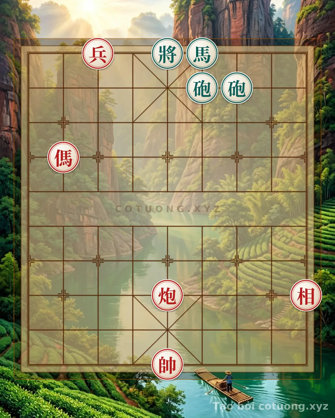 Challenge: Art of Xiangqi: Nature's Canvas on the Chessboard - Can you solve it?