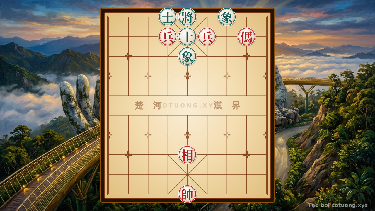 Thế cờ: Black's Checkmate: Efficient Defensive Strategies in the Double Horse Exchange - Vietnamese Chess — Cờ Tướng Online