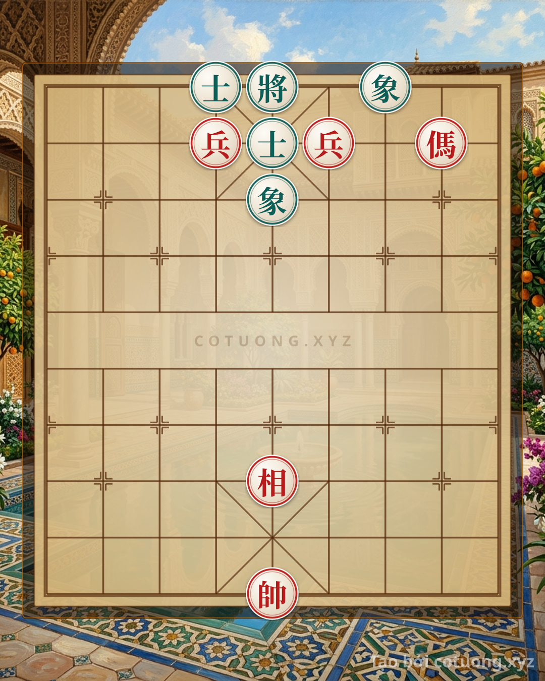 Challenge: Black's Checkmate: Efficient Defensive Strategies in the Double Horse Exchange - Vietnamese Chess - Can you solve it?