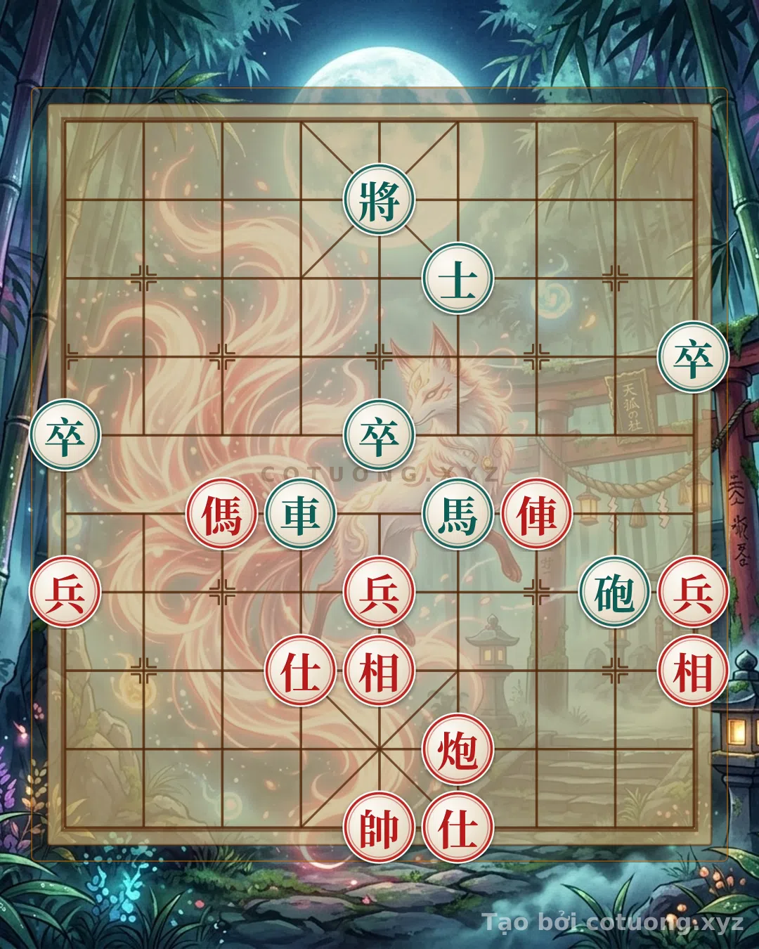 Challenge: The Red and Black Chessboard: The Secret of the Rook-Cannon-Horse 3-Pawn Formation - Can you solve it?
