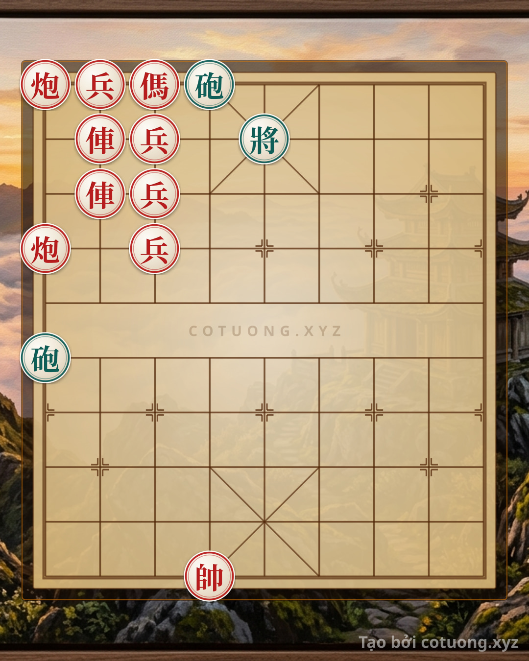 Challenge: Xiangqi: Red Cannon Opens, Black General Waits - The Mystical Sacrifice Strategy - Can you solve it?