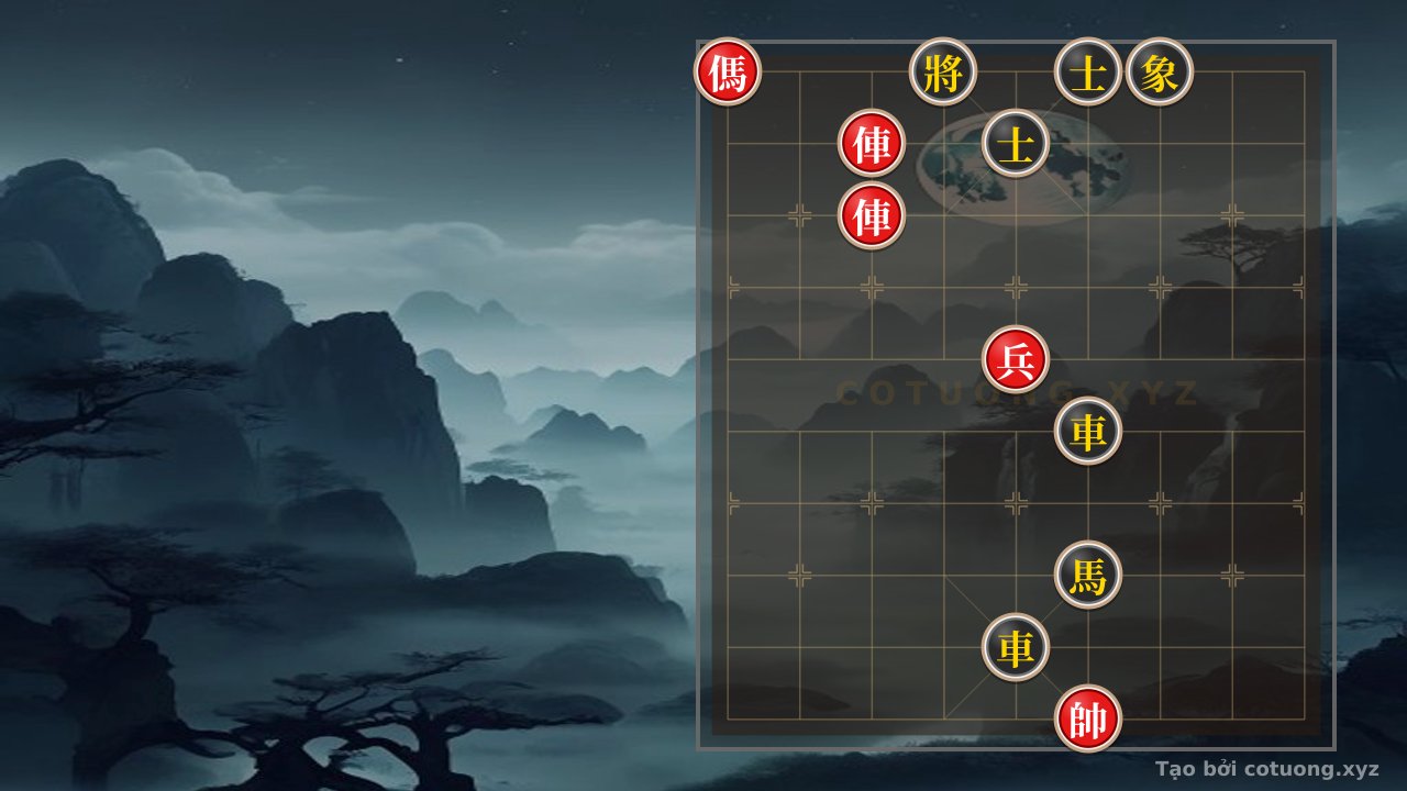 Thế cờ: Defensive Counterattack Secret: Red Chariot on File 7 Rank 9 Threatens Black General – What Should Black General on File 4 Rank 10 Do? — Cờ Tướng Online