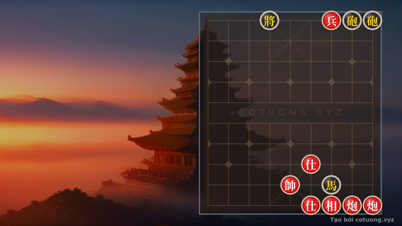 Thế cờ: Xiangqi Master's Secret: Counterattack from the Passive Position with 2 Cannons, 2 Advisors and Elephants — Cờ Tướng Online
