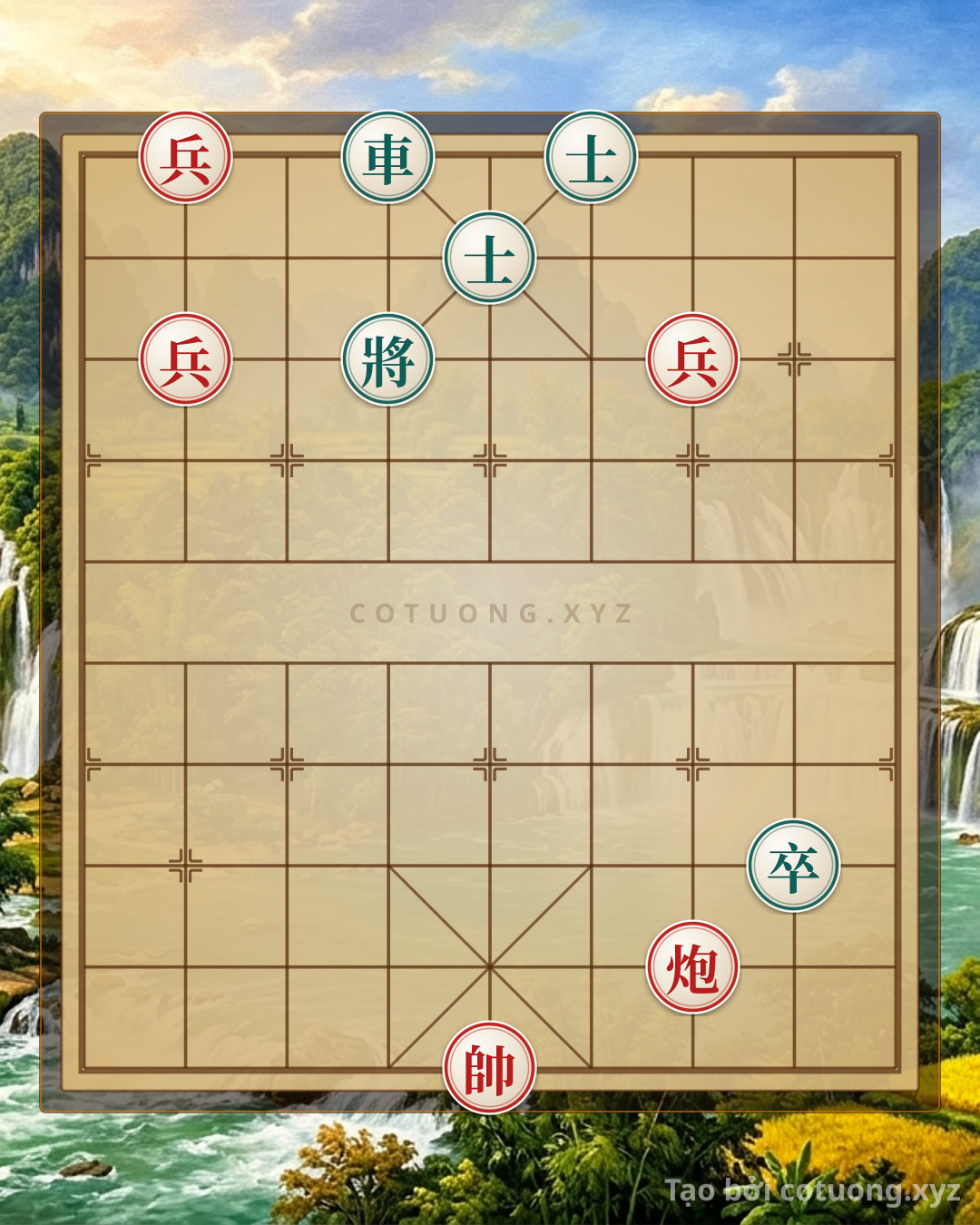 Challenge: Black's Trap: Rook on File 4 Threatens Red's General - Red's Defensive Strategy - Can you solve it?