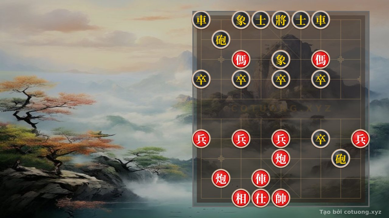 Thế cờ: Black Rook's Lone Struggle: The Deadly Trap in the Battle of the General — Cờ Tướng Online