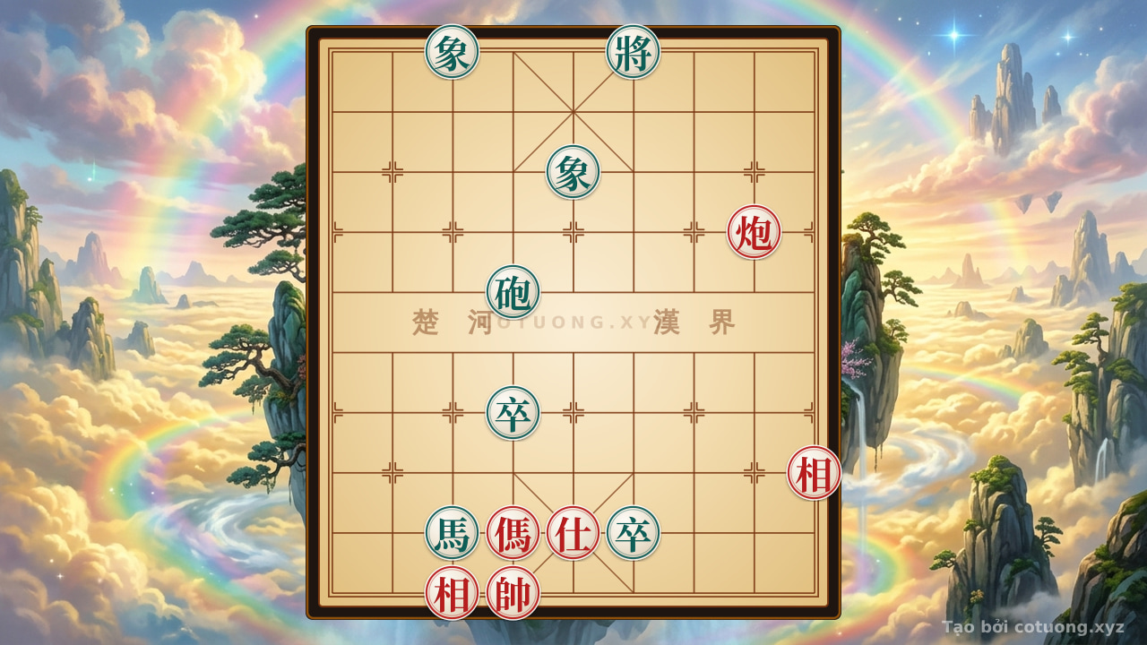 Thế cờ: The Difficult Xiangqi Position: Cannon Horse Advisor 2 Elephants vs. Cannon Horse 2 Pawns 2 Elephants - Learn Chess with AI — Cờ Tướng Online