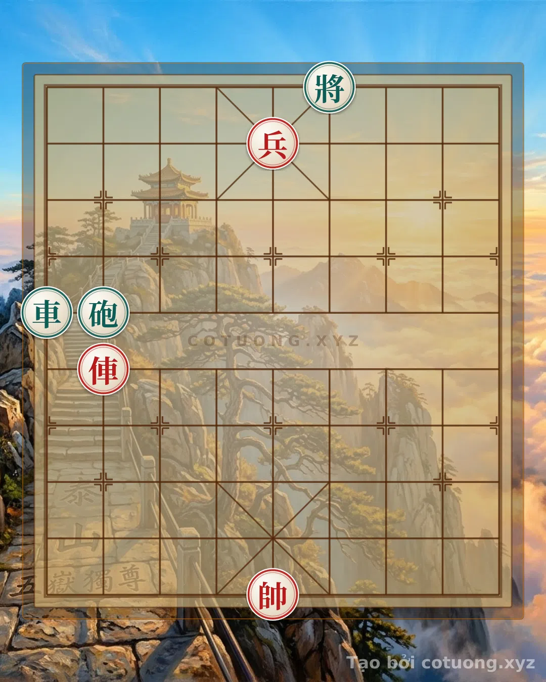Thế cờ: Red Trap: Black Chariot on 1st File, 6th Rank - Extremely Advanced Attacking Tactics — Cờ Tướng Online