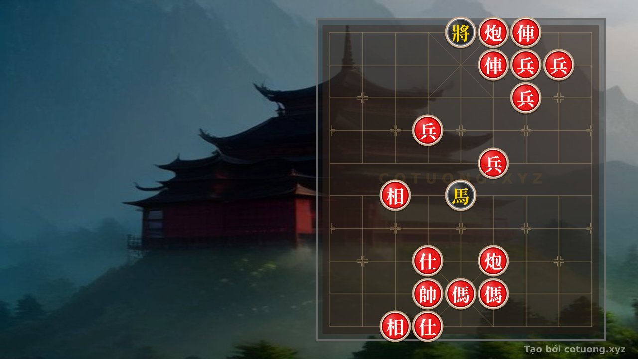 Thế cờ: Thế cờ Tướng Đỏ phản công: Song Mã xé đôi trận Đen - Chiến thuật chống chọi với siêu phẩm thế cờ — Cờ Tướng Online