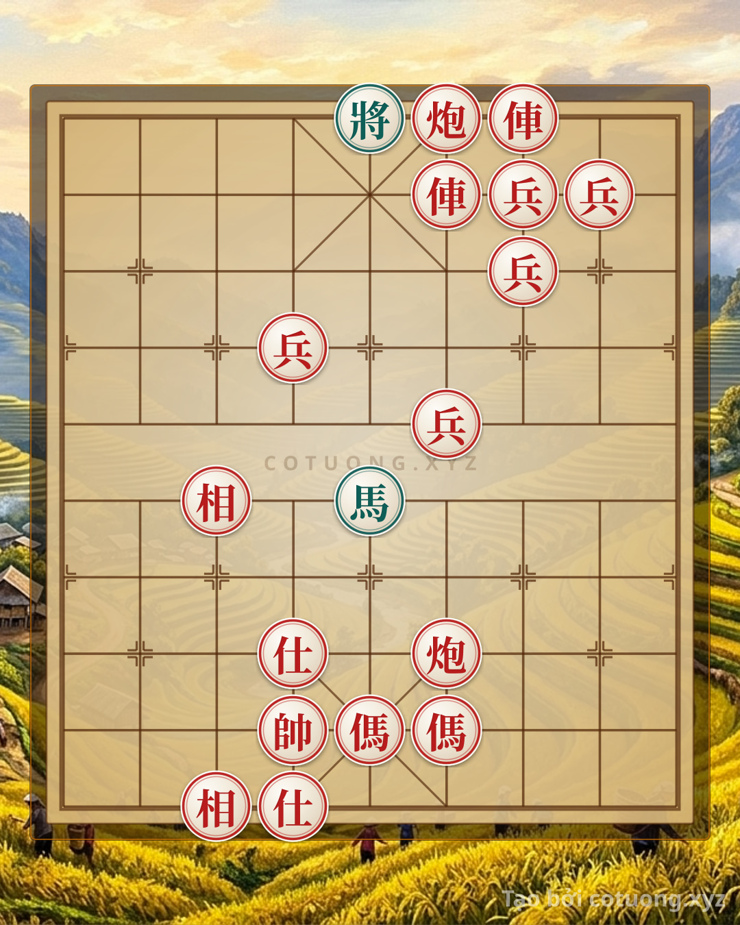 Challenge: Red General's Counterattack: Double Horses Split Black's Army - Strategic Battle Against theOpening - Can you solve it?