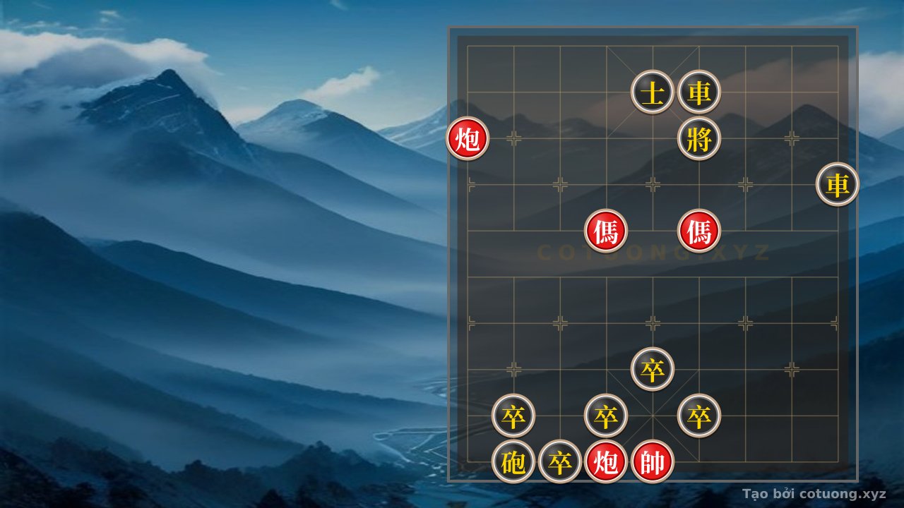 Thế cờ: Black Trap: Red Horses Interlock, Black Chariot Escapes - A Compelling Xiangqi Strategy — Cờ Tướng Online
