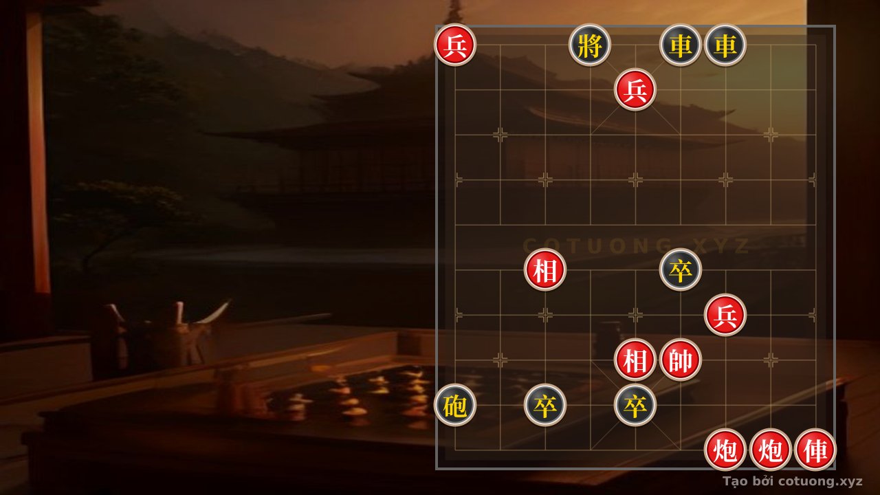 Thế cờ: Bloodstained Board: When the Black Chariot Roars and the Red General Takes a Misstep — Cờ Tướng Online