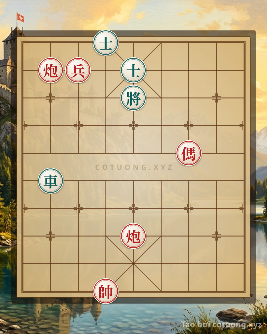 Challenge: Red Cannon Counterattack: A Strategy of Deception with Twin Cannons and Maneuvering Horses - Can you solve it?