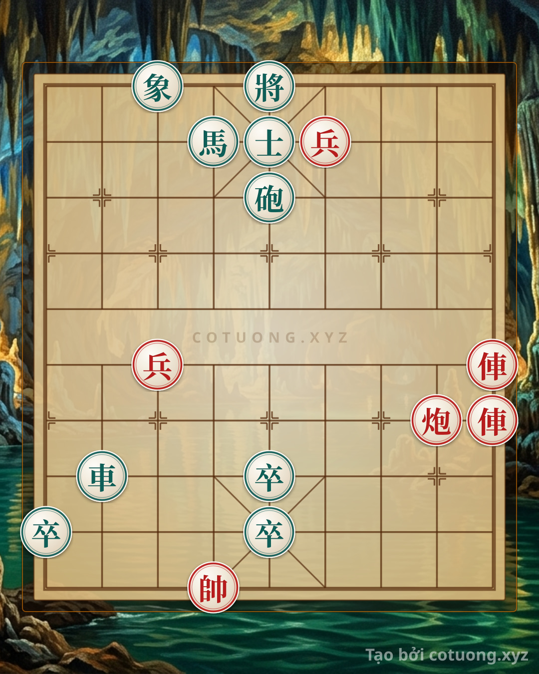 Challenge: Red General Chess: Ruthless Tactics - Black Chariot on 2nd and 3rd Ranks - Can you solve it?