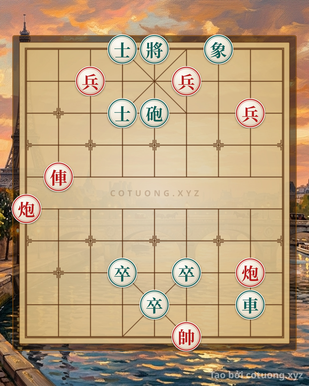 Challenge: Red's 'Empty Cannon' Formation: Defensive Tactics and Counterattack in a Level 1/10 Chess Game - Can you solve it?