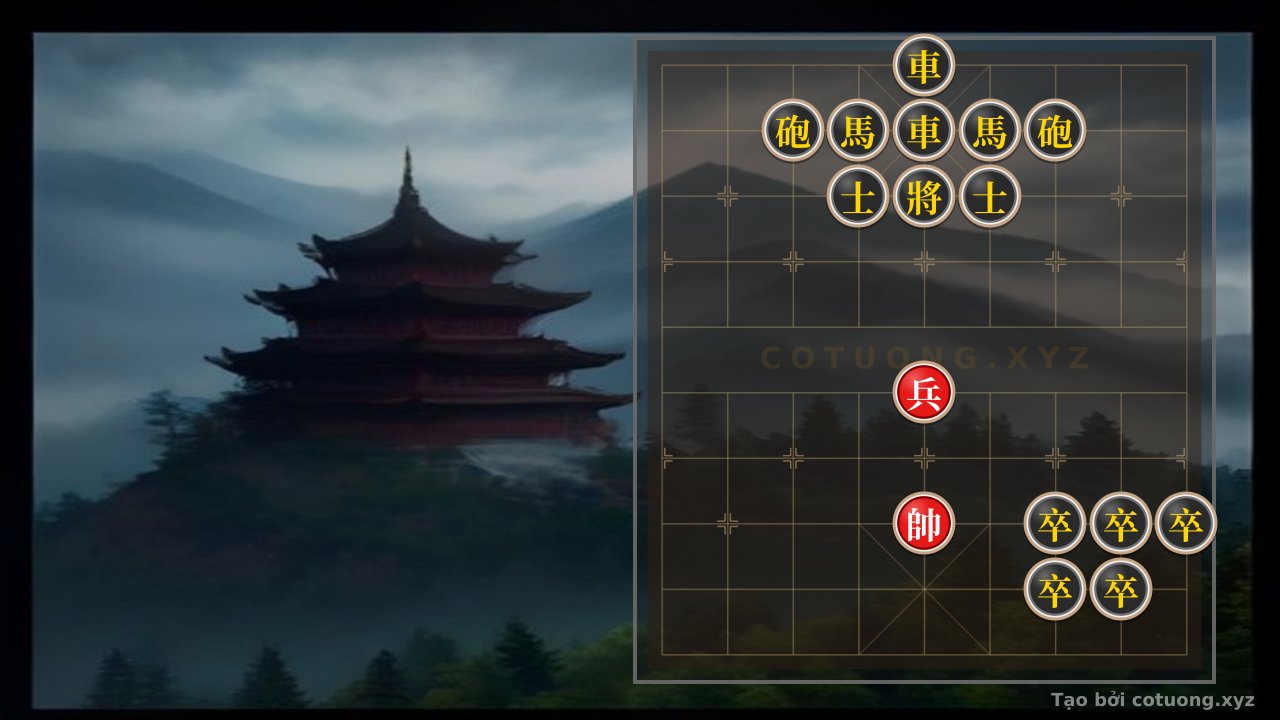 Thế cờ: The 'Double Black Horses' Trap - Mastering the Super Difficult Black Formation — Cờ Tướng Online