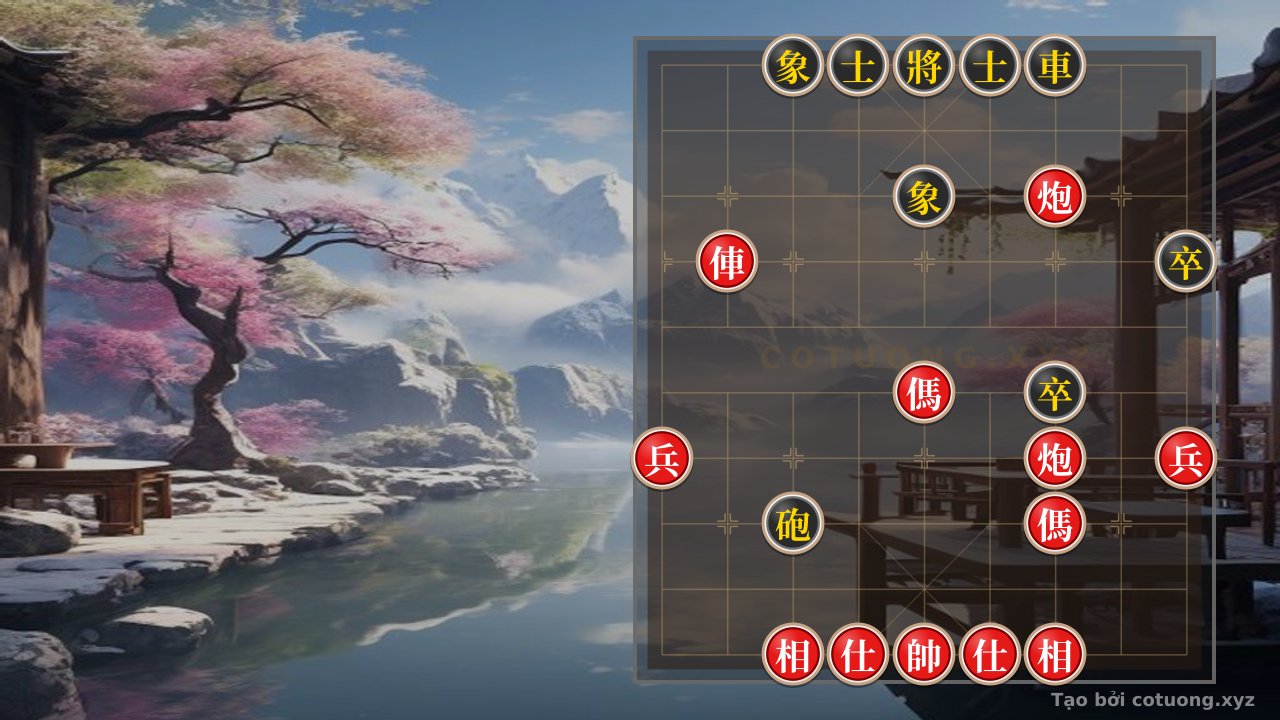 Thế cờ: Mastering the Xiangqi (Chinese Chess) Opening: 2Rooks, 2Cannons, 2Horses, 2Pawns, 2Advisors, and 2Elephants vs. 1Rook, 1Cannon, 2Pawns, 2Advisors, and 2Elephants - Online Xiangqi Tactics — Cờ Tướng Online
