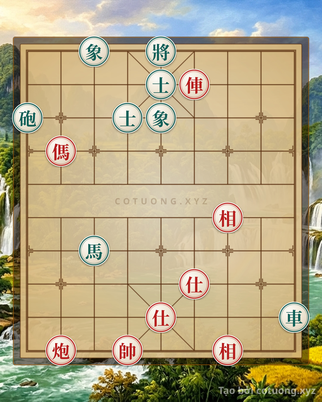 Challenge: Unexpected Counterattack from the Red Side: The Double Horse + White Elephant Threat Strategy on File 5 Rank 2 - The King Black Checkmate Maneuver - Can you solve it?