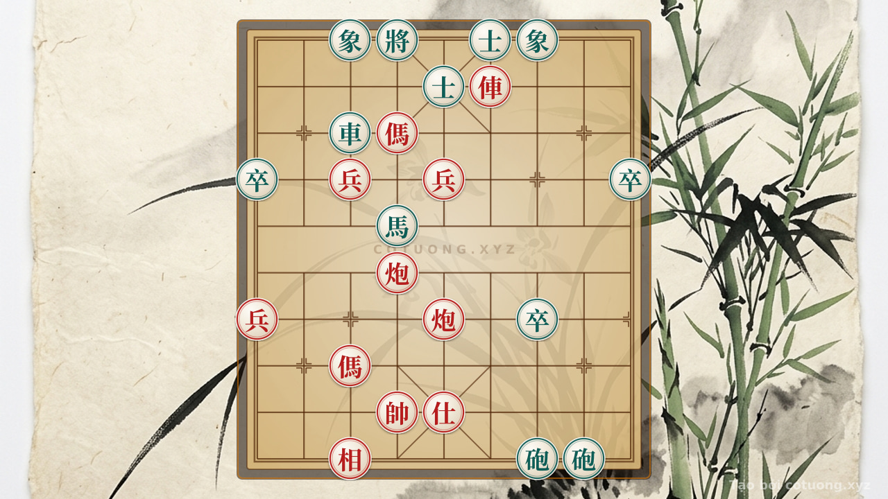 Challenge: Xiangqi Secrets: The Crimson and Ebony Battle Within the Chessboard - When the Chariot, Cannon, and Horse Transform into the Black Army's Counterforce - Can you solve it?