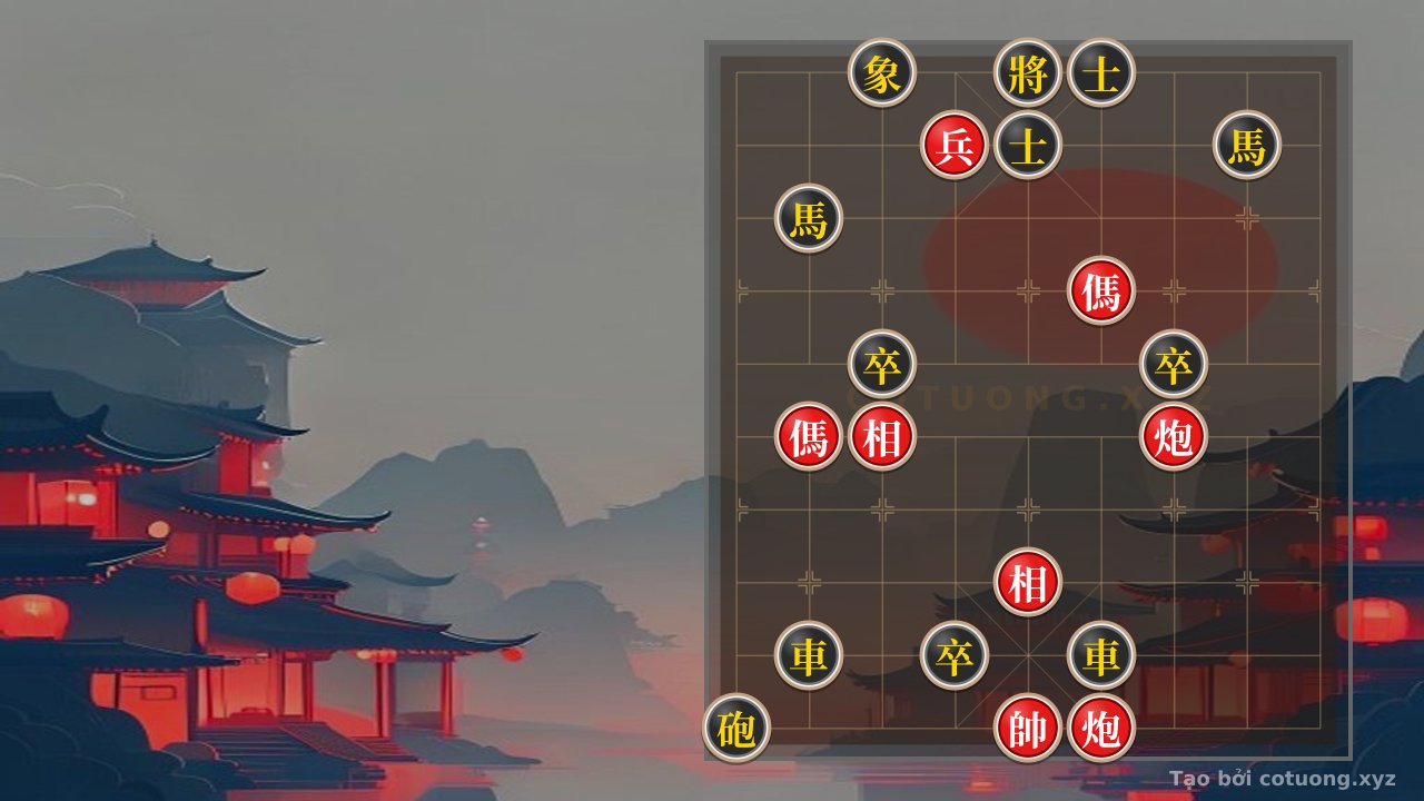 Thế cờ: Xiangqi Formation: Black Defense, Red Attack - Mastering Pressure — Cờ Tướng Online