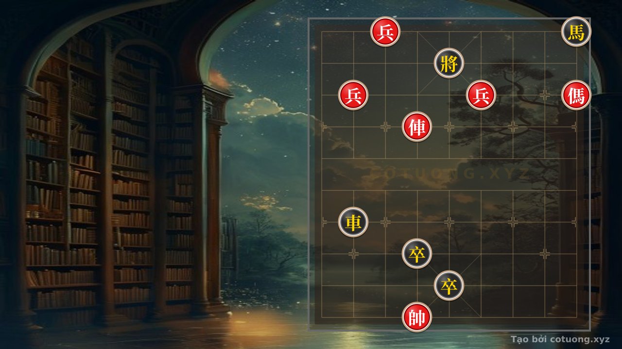 Thế cờ: Red Pawn on File 7 Rank 10: The Sacrificial Tactic That Defeats Black Horse in the Battle of Red Cliffs — Cờ Tướng Online