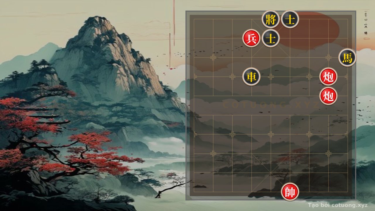 Thế cờ: Xiangqi: Red's Strategic Victory Over Black in 5 Moves - Fastest Checkmate Tips — Cờ Tướng Online