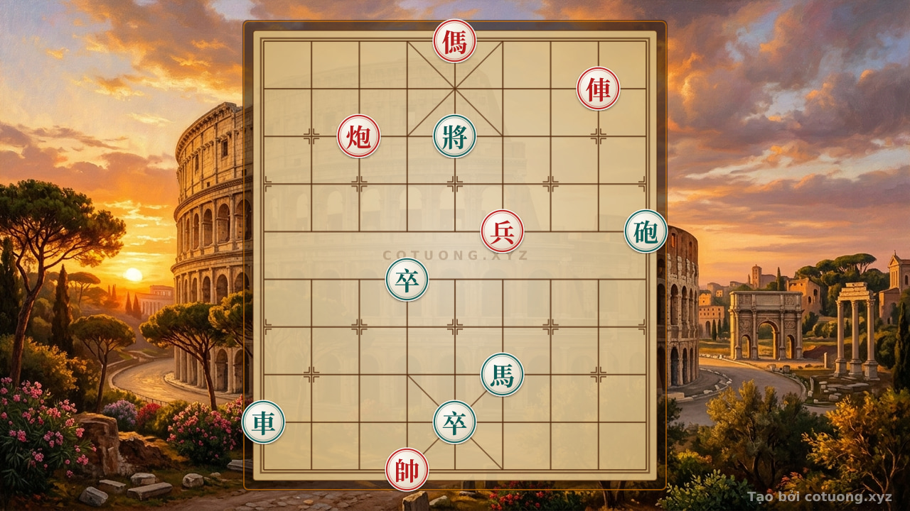 Thế cờ: Super Difficult Xiangqi: 'Double Horse Legs' - The Mystery in the Fog — Cờ Tướng Online