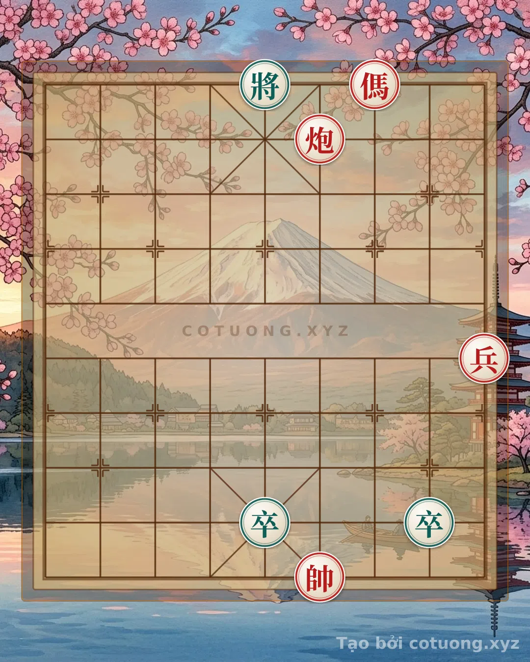 Thế cờ: Xiangqi Opening Strategy: How to Use the Empty Cannon to Attack the Black General Like a Fire and Ice Battle — Cờ Tướng Online