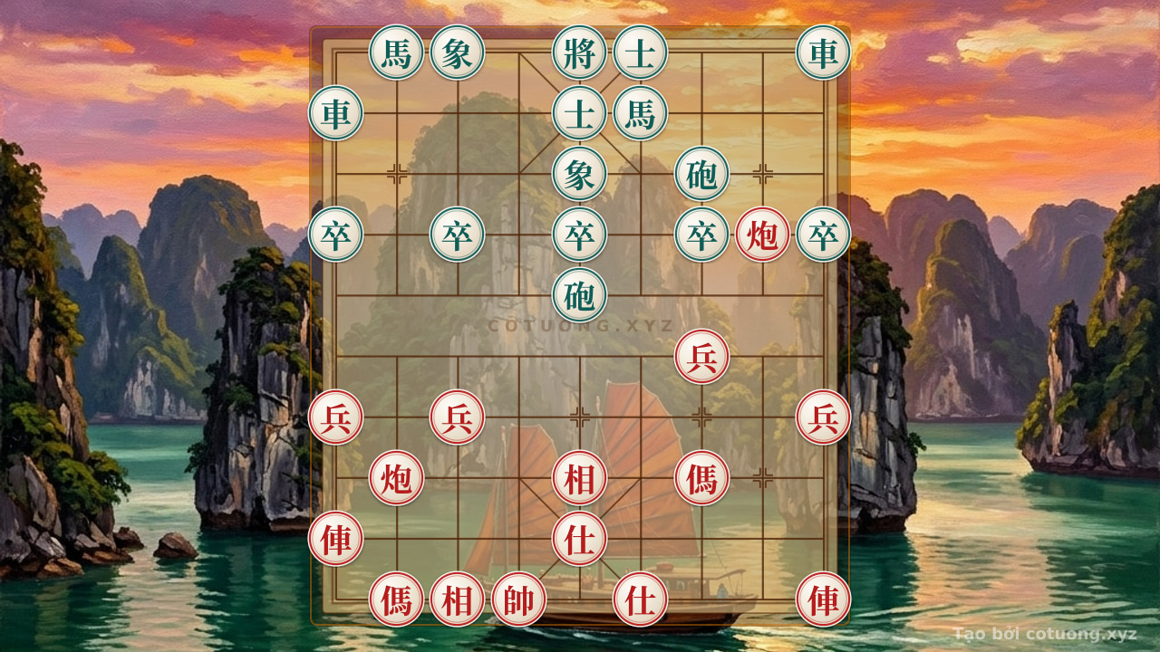 Thế cờ: Dual Horse Attack Formation: The 'Black Horse on Row 6, Column 9' Decisive Tactic — Cờ Tướng Online