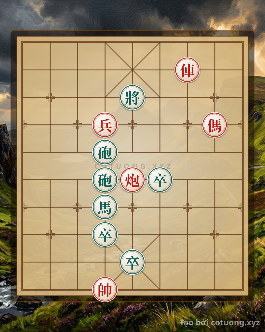 Challenge: Red General's Breakthrough: Red Chariot on the 9th File Attacks Straight at the Black Side - A Difficult Strategy - Can you solve it?