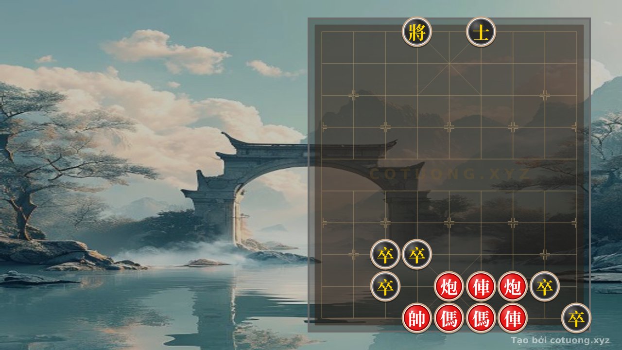 Thế cờ: Xiangqi: The Battle on the Strategic Plains - The Double Horse Face-Off — Cờ Tướng Online