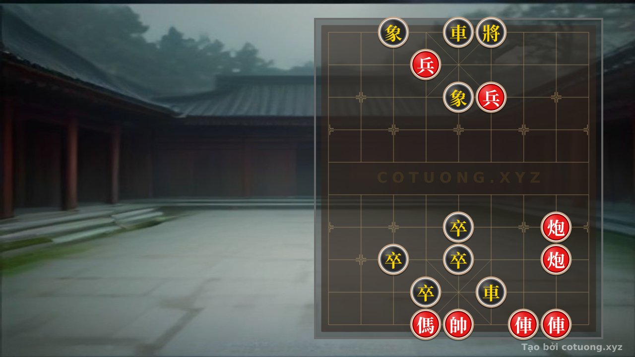 Thế cờ: Red General: Defensive Counterattack Tactics in a Super Difficult Position — Cờ Tướng Online