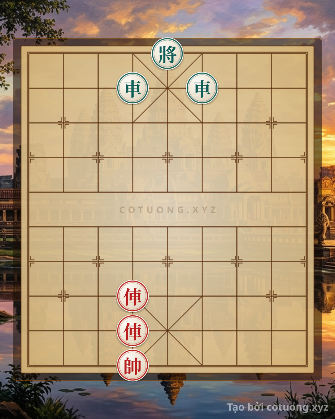 Thế cờ: Xiangqi: Unexpected Counterattack When Opponent Focuses Two Chariots on File 6 — Cờ Tướng Online