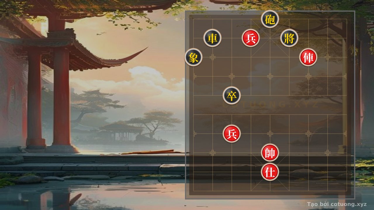 Thế cờ: Defensive Counterattack Strategy: How to Counter a Black Cannon on File 5, Rank 10 When Surrounded by Red Chariot and Red Soldier — Cờ Tướng Online