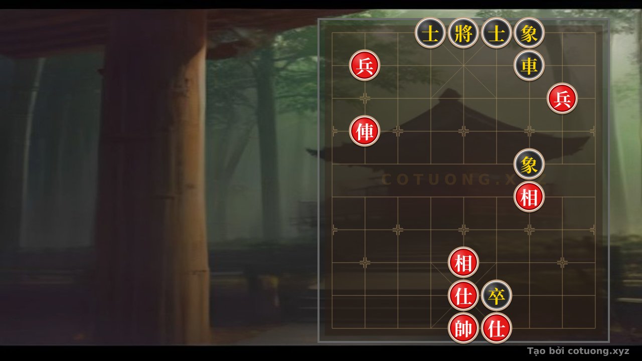 Thế cờ: Red General Chess: Tactical Checkmate from the 'Black Chariot Blocking the General' Formation — Cờ Tướng Online