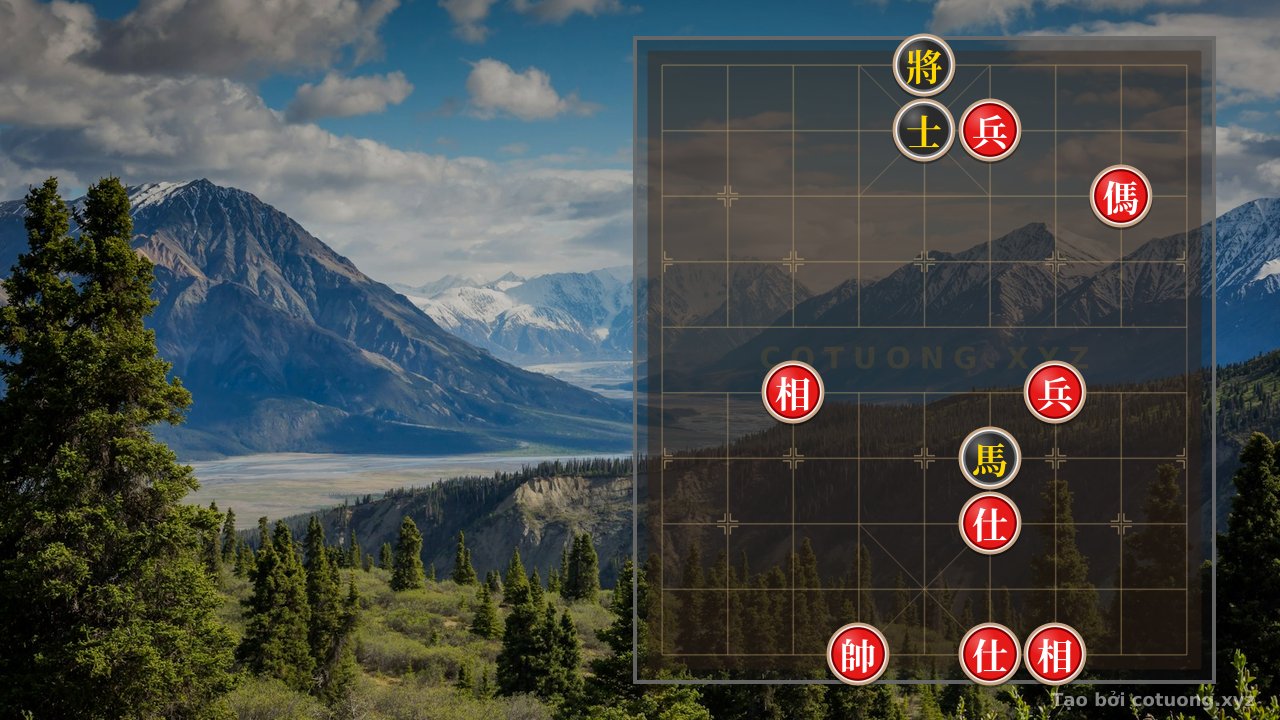 Thế cờ: Classic Checkmate: Horse 2Pawns 2Advisors 2Bishops - Horse Advisor Exchange — Cờ Tướng Online